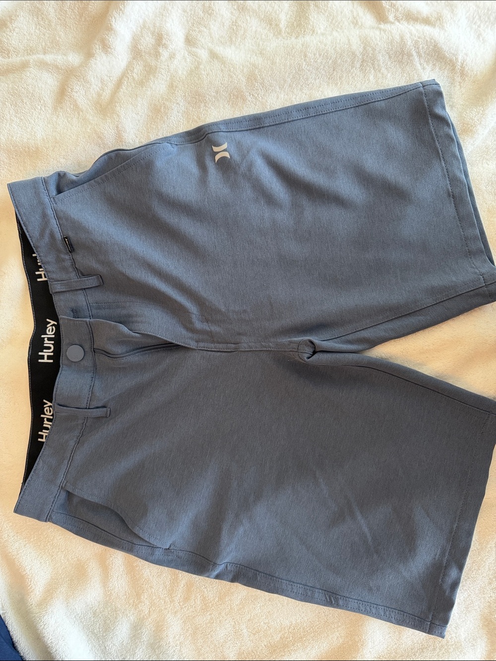 Hurley Slate Blue Athletic Shorts Size 32 Waist